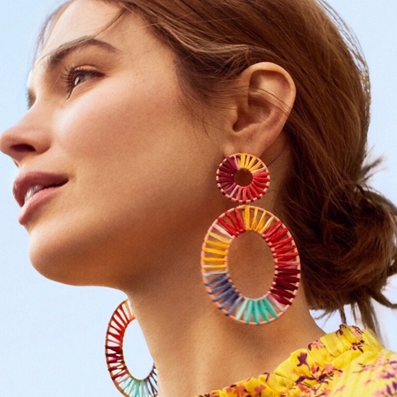 NWOT Anthropologie baublebar hoop earrings - Picture 4 of 5